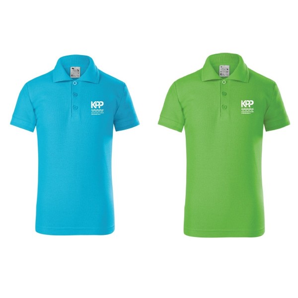 Unisex polo marškinėliai su mokyklos emblema