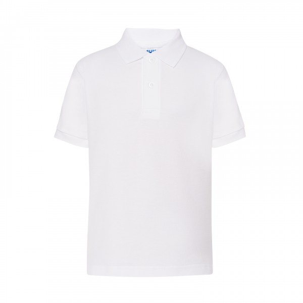 Balta polo marškinėliai be emblemos