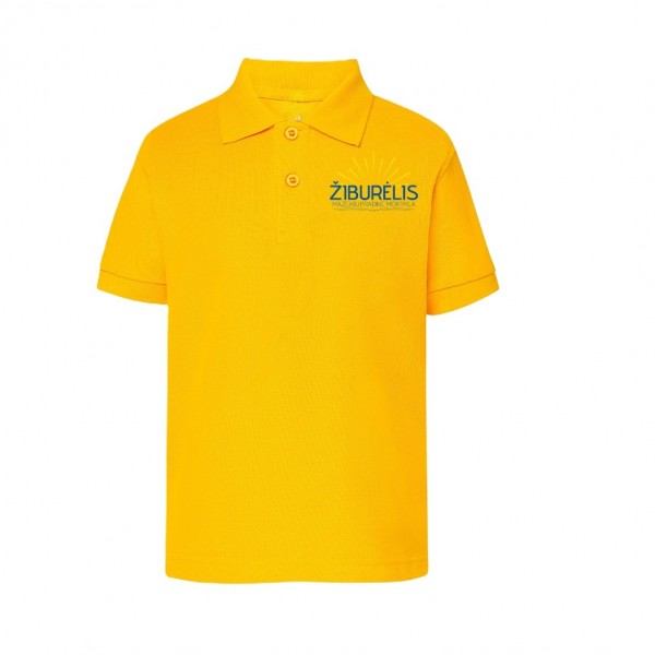 Polo marškinėliai pradinukams su mokyklos emblema