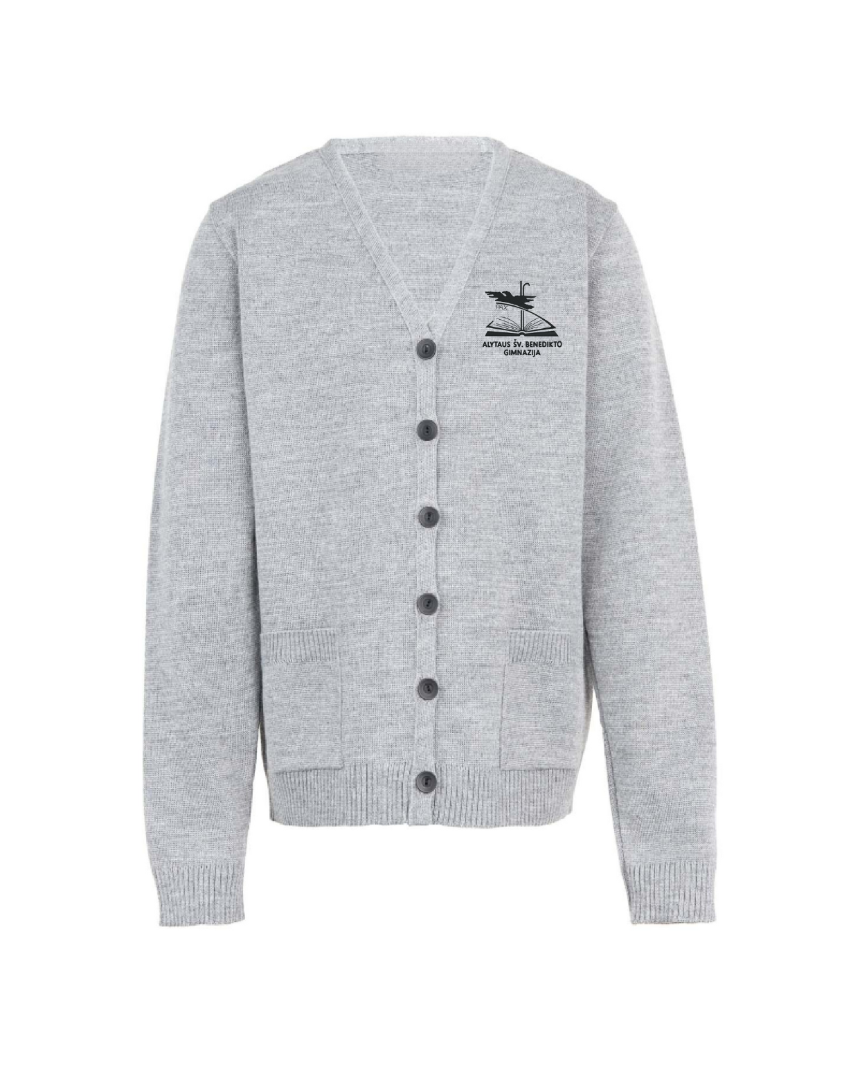 Žaketas su mokyklos emblema