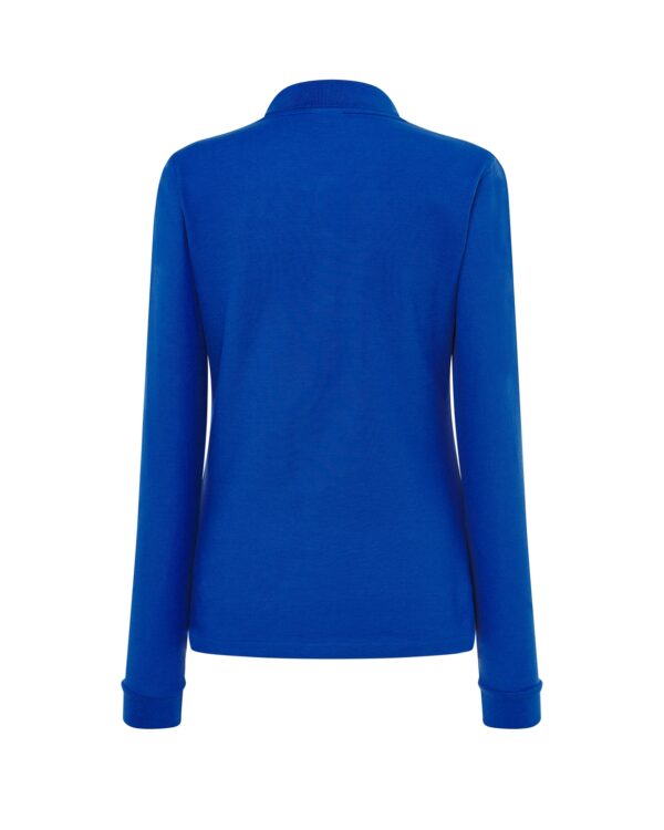 Polo marškinėliai ilgomis rankovėmis su emblema mergaitėms/merginoms-5125