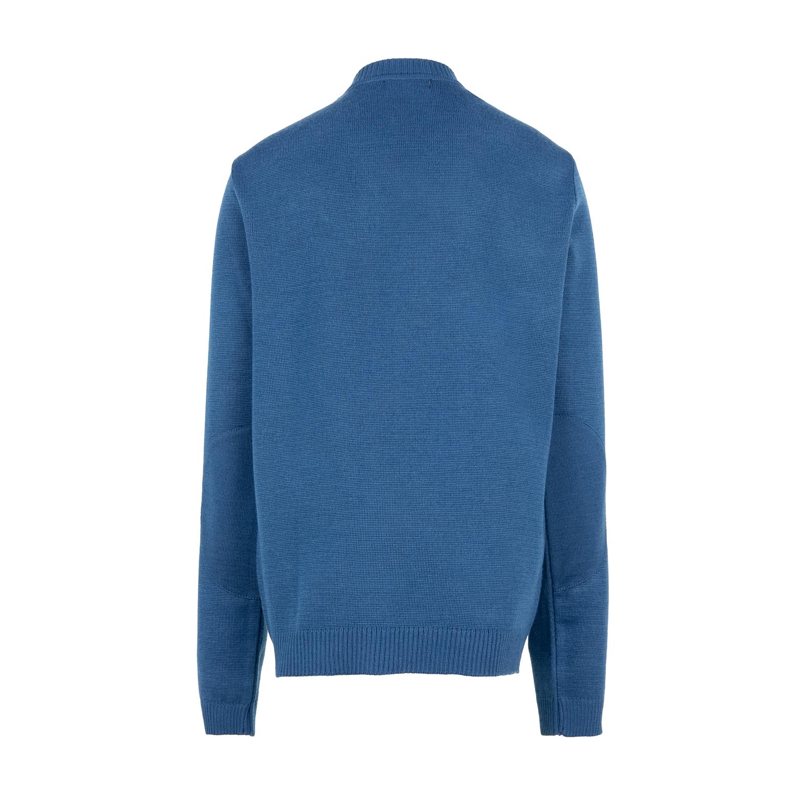 Megztinis V formos kaklu su mokyklos emblema-5099