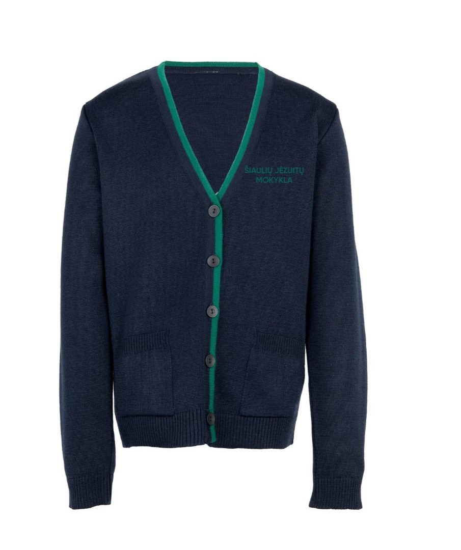 Žaketas su mokyklos emblema