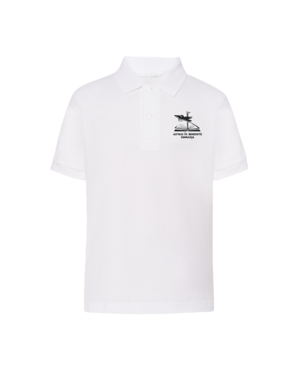 Polo marškinėliai  trumpomis rankovėmis su mokyklos logotipu