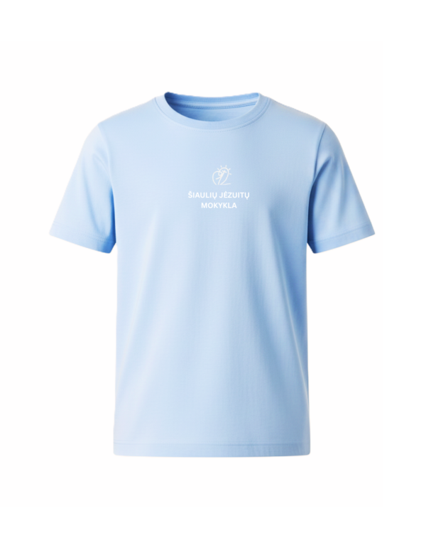 Sportinė maikutė su mokyklos logotipu