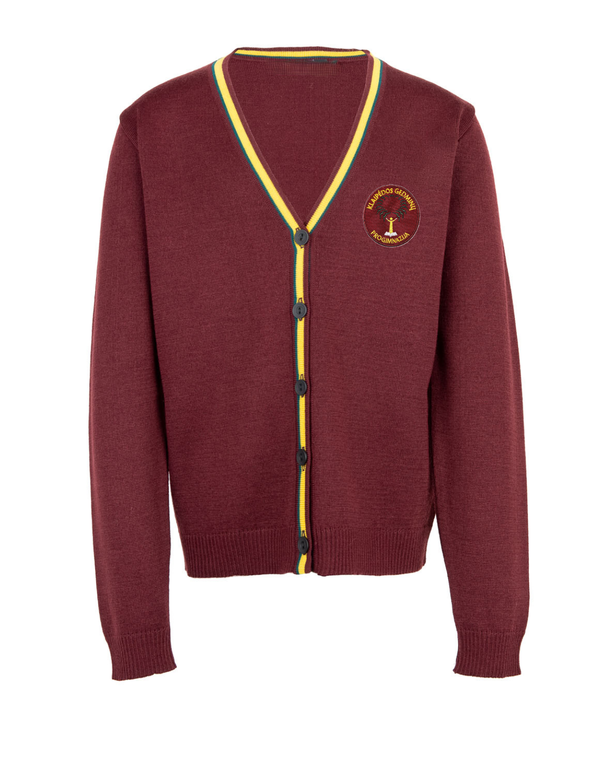 Žaketas su mokyklos emblema