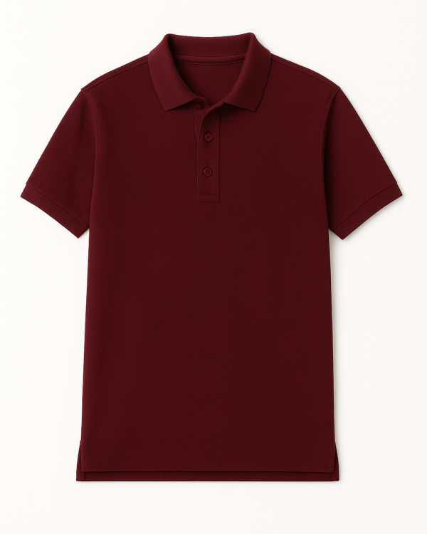 Polo marškinėliai trumpomis rankovėmis be mokyklos emblemos