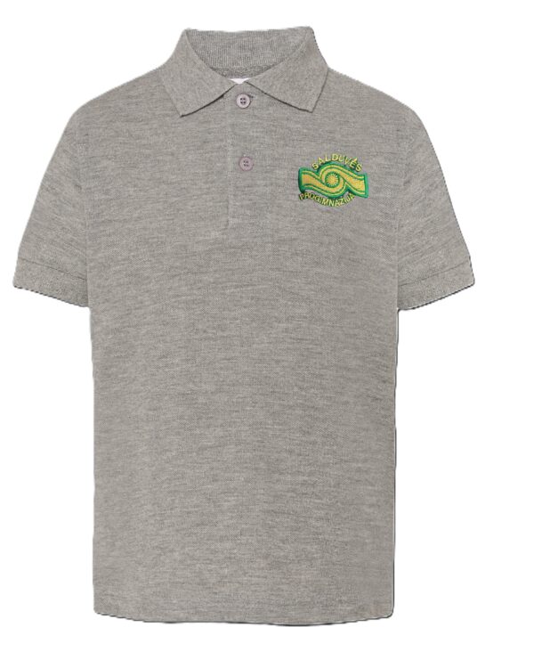 Polo marškinėliai trumpomis rankovėmis su mokyklos logotipu