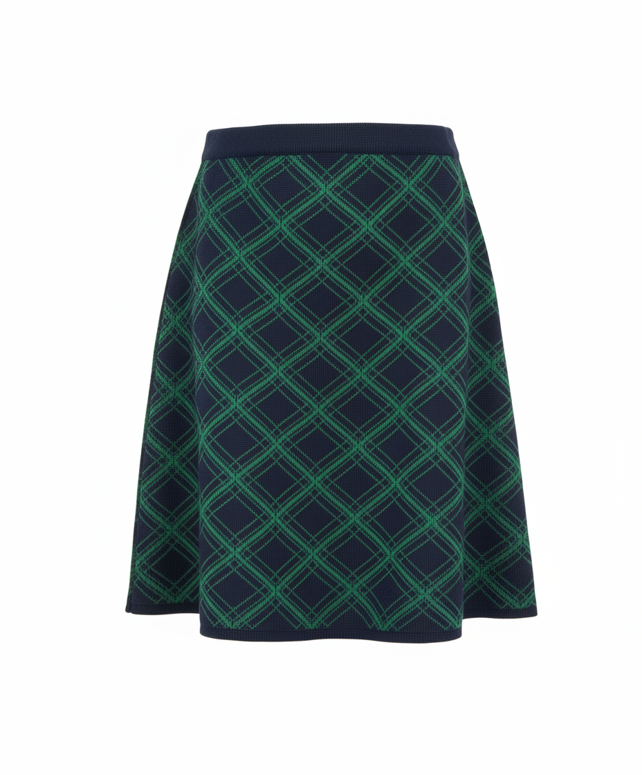 Megztas languotas sijonas