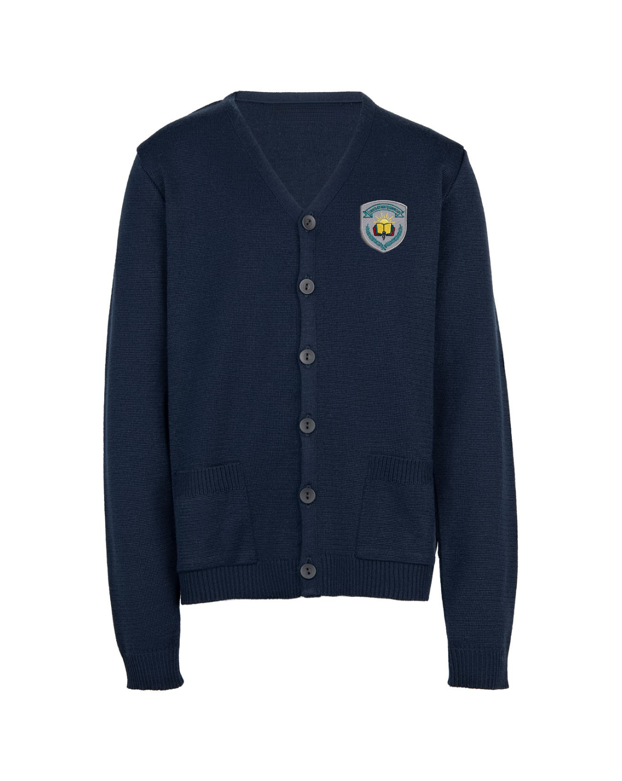 Žaketas su mokyklos emblema