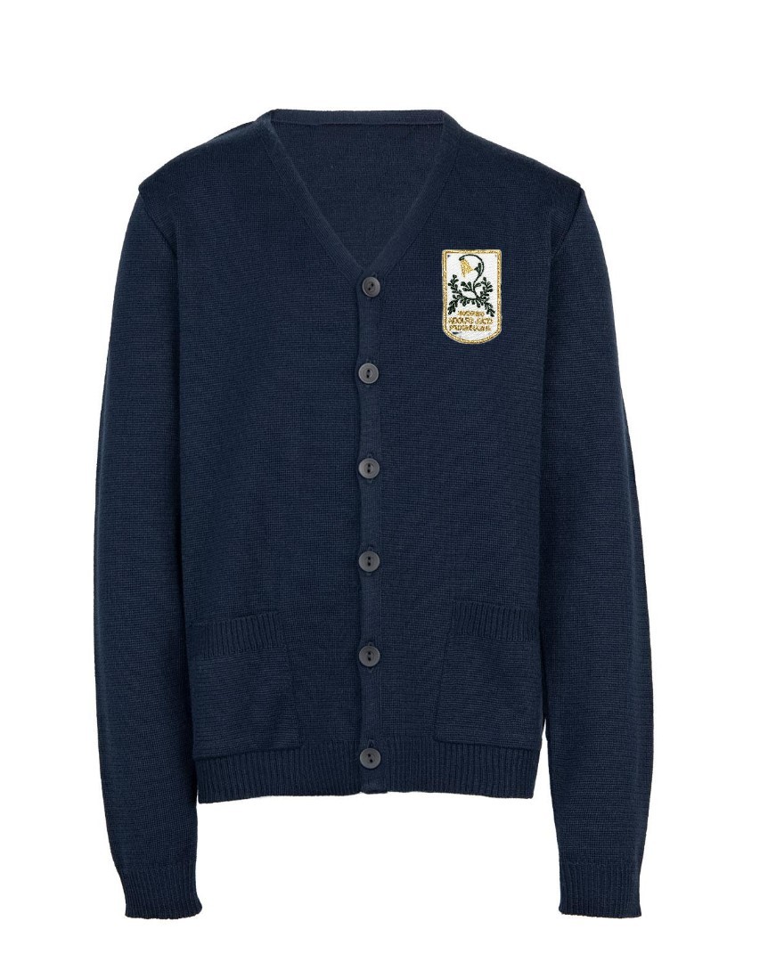 Žaketas su mokyklos emblema