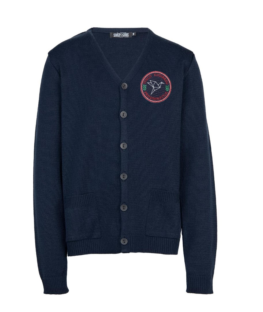 Žaketas su mokyklos emblema