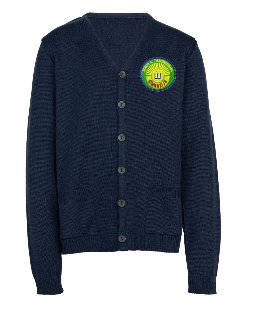 Žaketas su mokyklos emblema