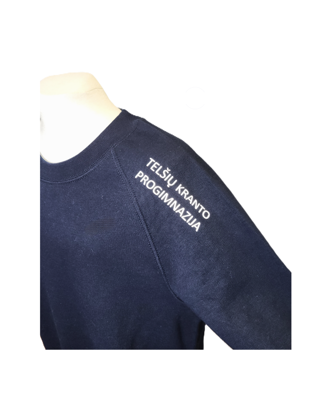 Trikotažinis džemperis be gobtuvo su atšvaitine spauda ant rankovės - Image 2