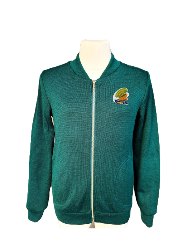 Užtraukiamas megztinis su mokyklos emblema