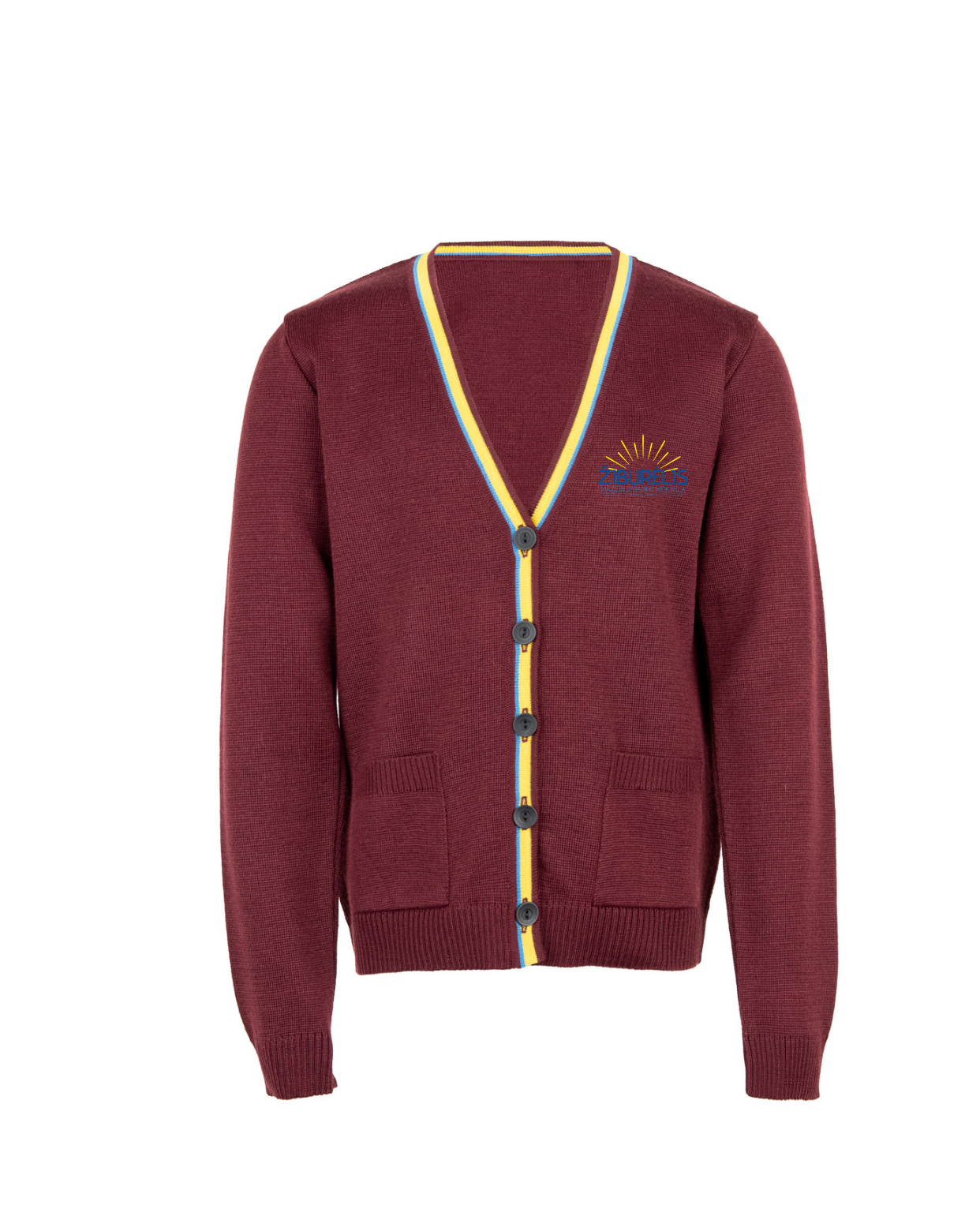 Žaketas su mokyklos emblema