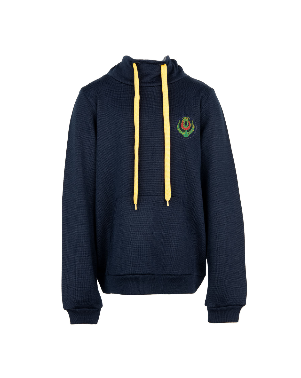 Megztas sportinis džemperis su mokyklos emblema