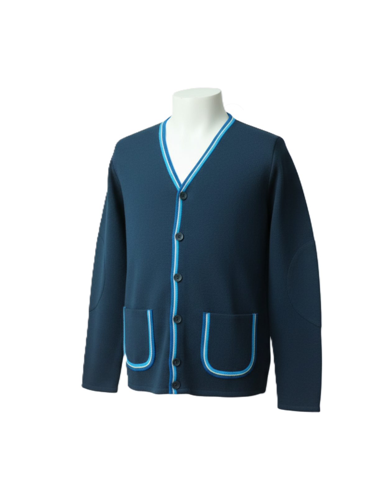 Megztas švarkelis be mokyklos emblemos