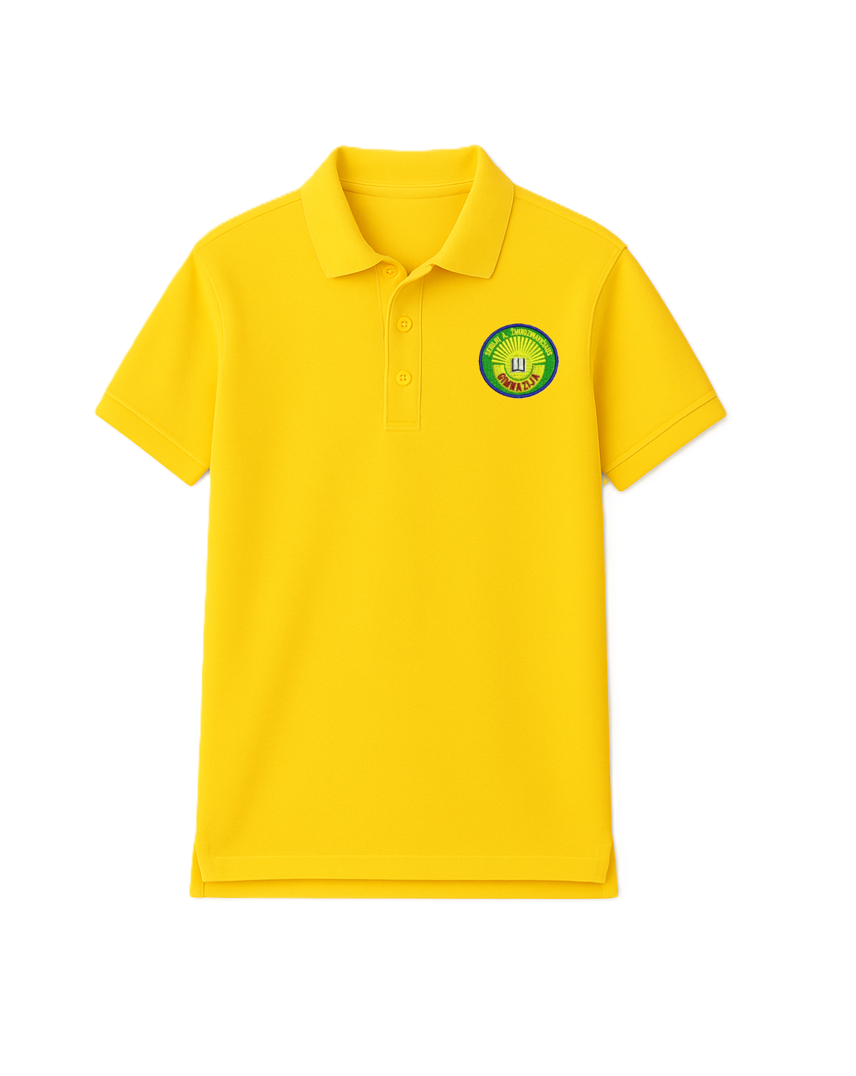 Polo marškinėliai trumpomis rankovėmis su mokyklos logotipu