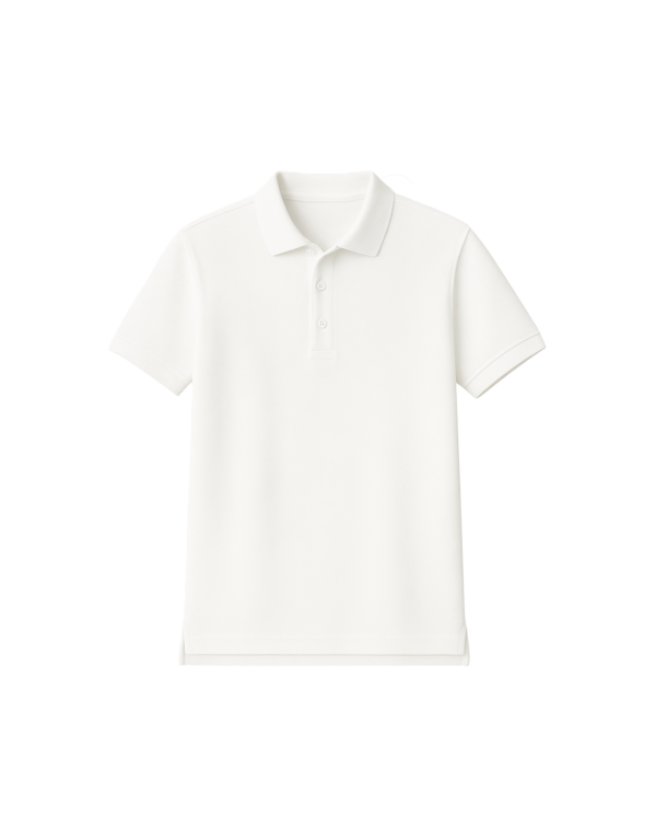 Polo marškinėliai trumpomis rankovėmis be mokyklos emblemos