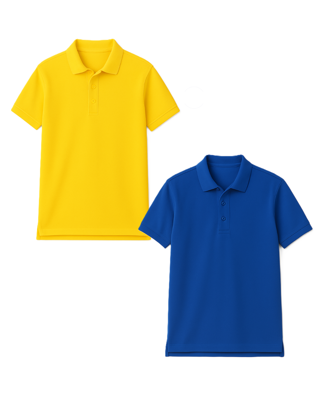 Polo marškinėliai trumpomis rankovėmis be mokyklos emblemos