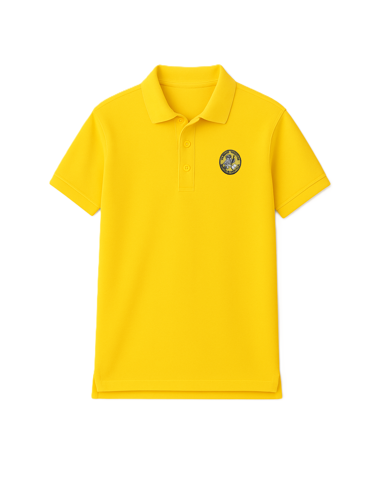 Polo marškinėliai trumpomis rankovėmis su mokyklos logotipu