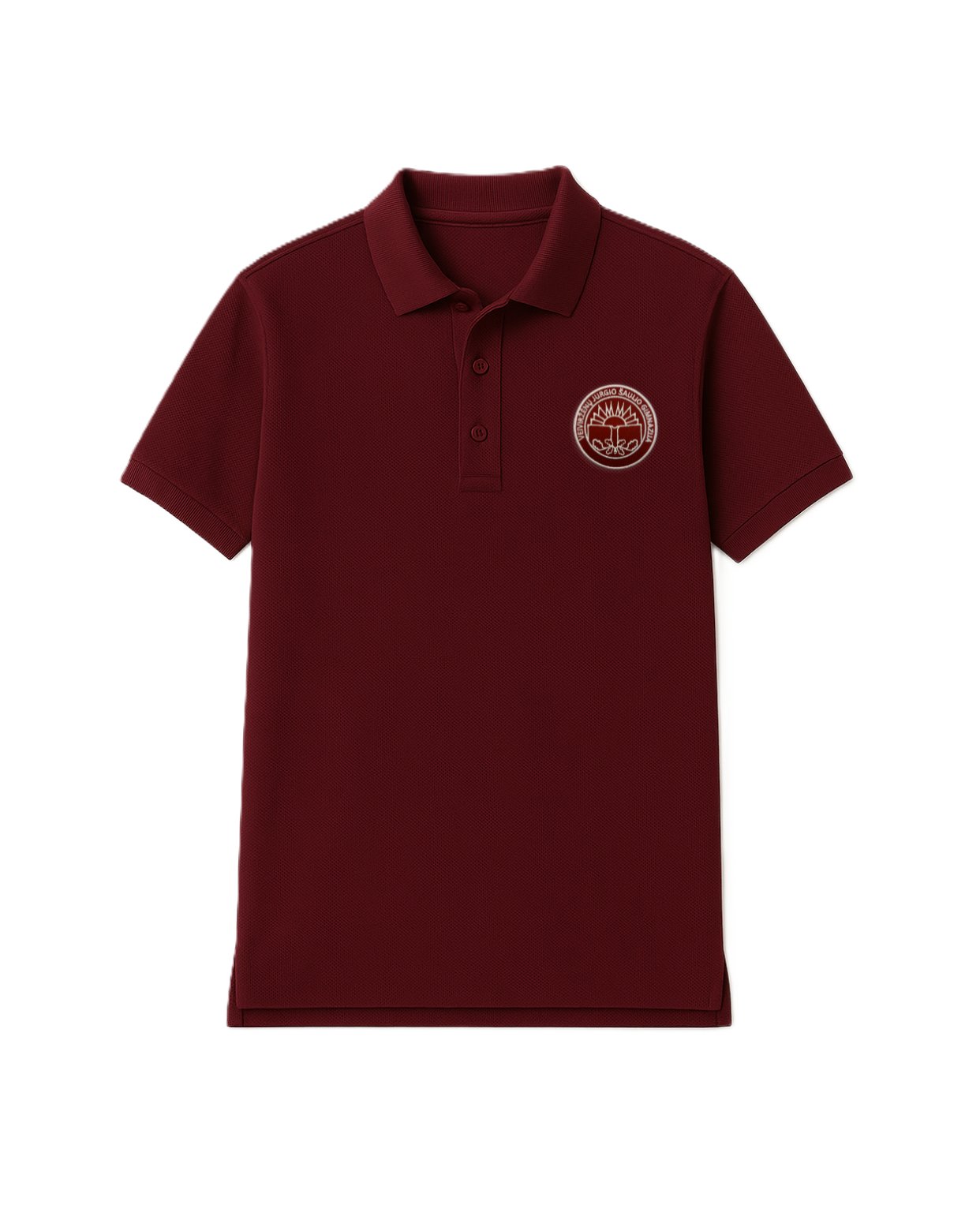 Polo marškinėliai trumpomis rankovėmis su mokyklos logotipu