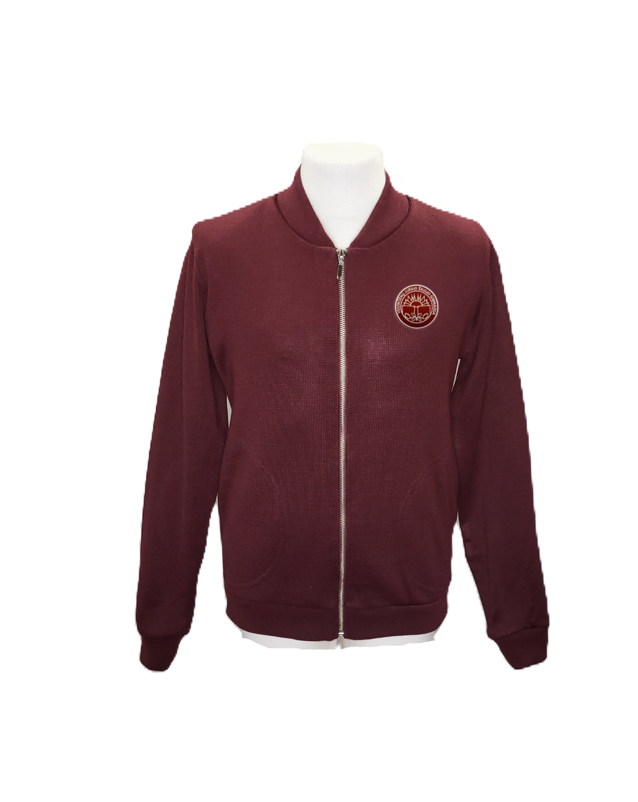 Užtraukiamas megztinis su mokyklos emblema