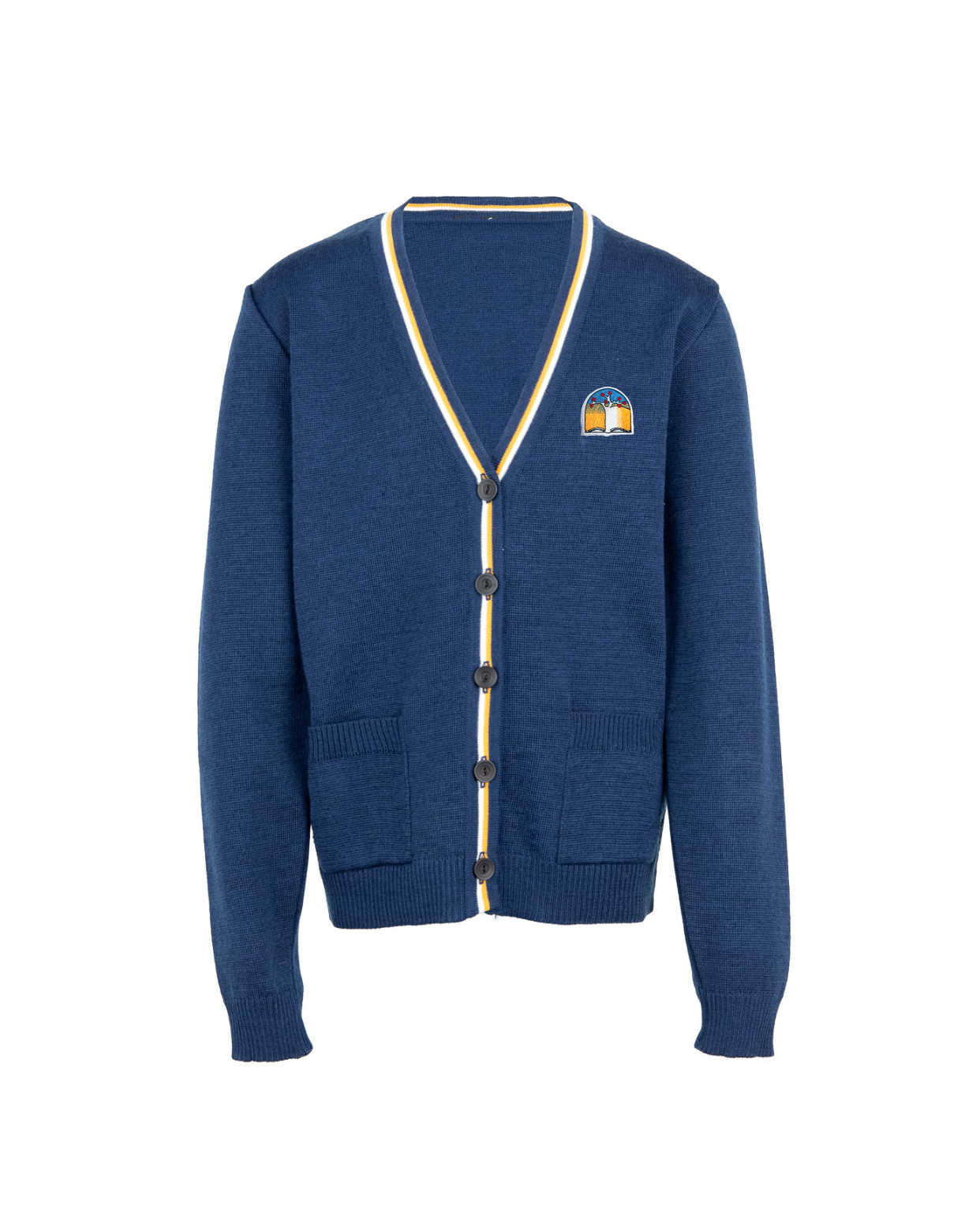 Žaketas su mokyklos emblema