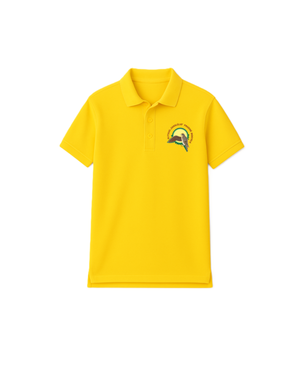 Polo marškinėliai  trumpomis rankovėmis su mokyklos logotipu