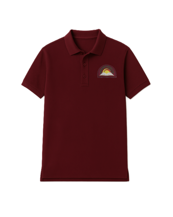 Polo marškinėliai trumpomis rankovėmis su mokyklos logotipu