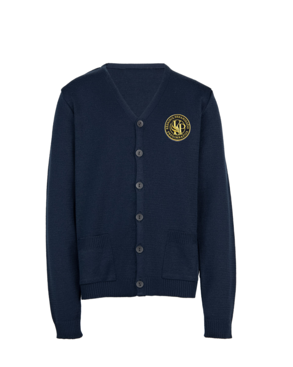 Žaketas su mokyklos emblema