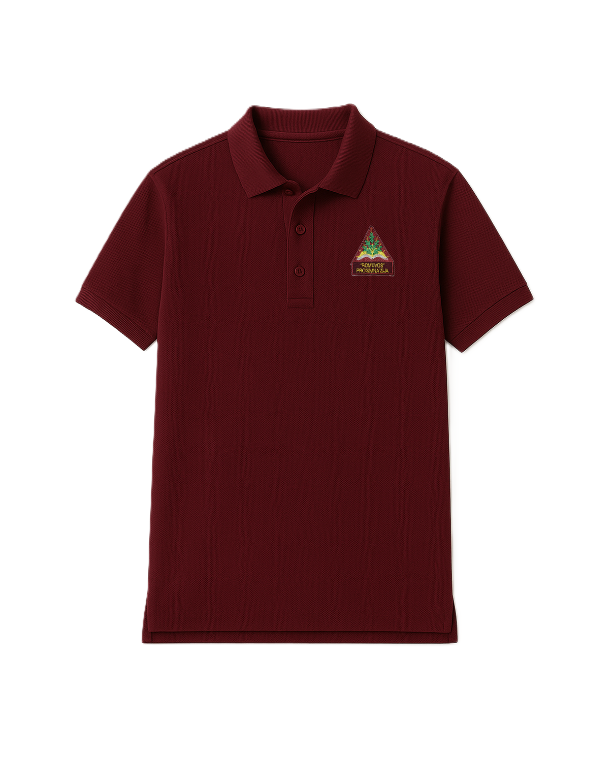 Polo marškinėliai trumpomis rankovėmis su mokyklos logotipu