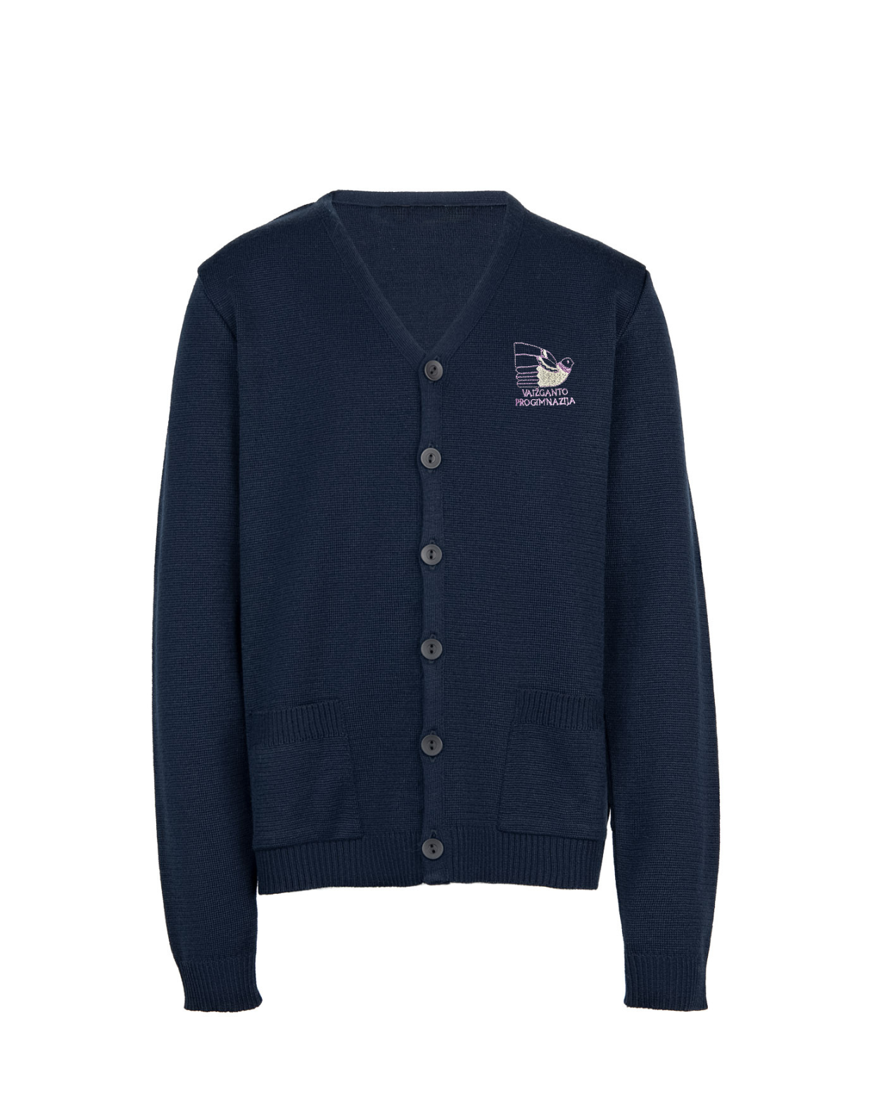 Žaketas su mokyklos emblema