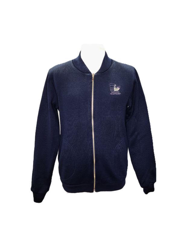 Užtraukiamas megztinis su mokyklos emblema