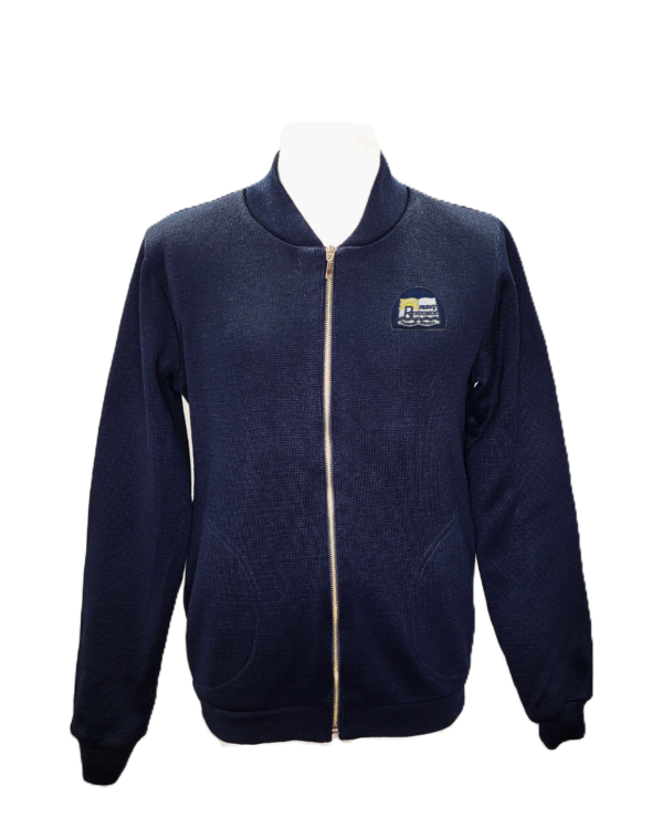 Užtraukiamas megztinis su mokyklos emblema