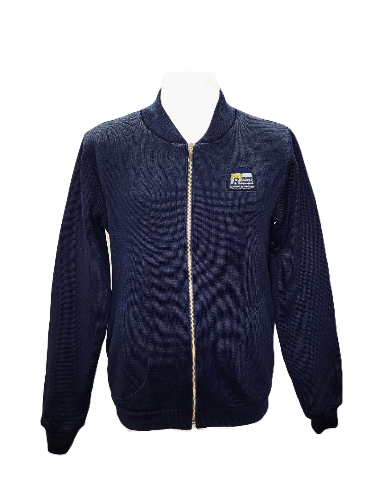 Užtraukiamas megztinis su mokyklos emblema