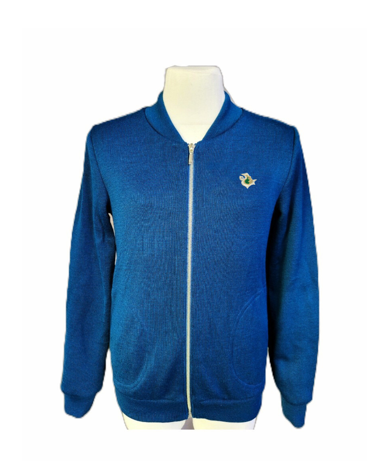 Užtraukiamas megztinis su mokyklos emblema