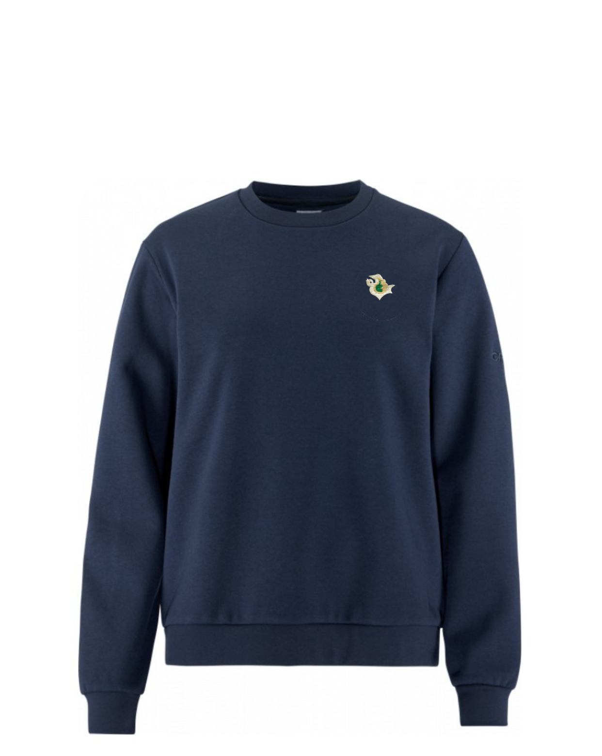 Sportinio stiliaus trikotažinis bliuzonas su mokyklos emblema