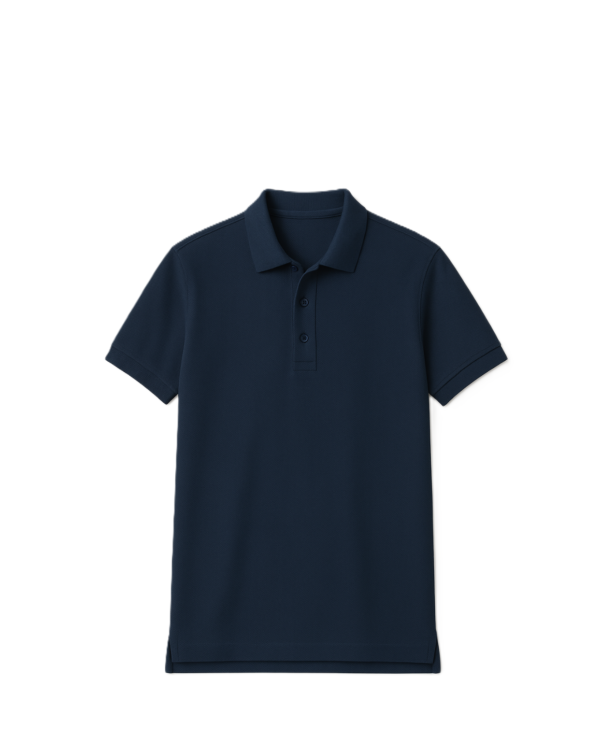 Polo marškinėliai trumpomis rankovėmis be mokyklos emblemos