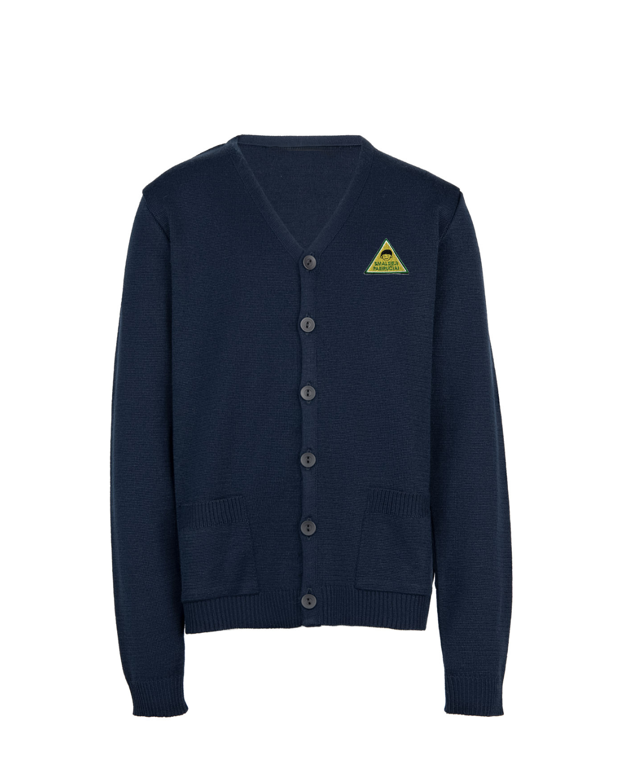 Žaketas su mokyklos emblema