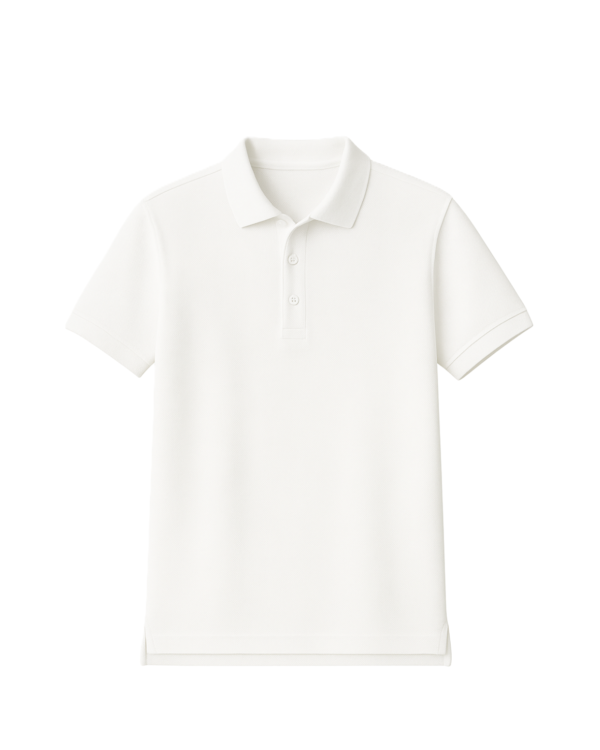Polo marškinėliai trumpomis rankovėmis be mokyklos emblemos
