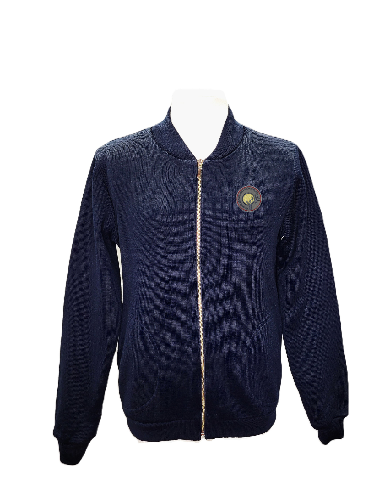 Užtraukiamas megztinis su mokyklos emblema