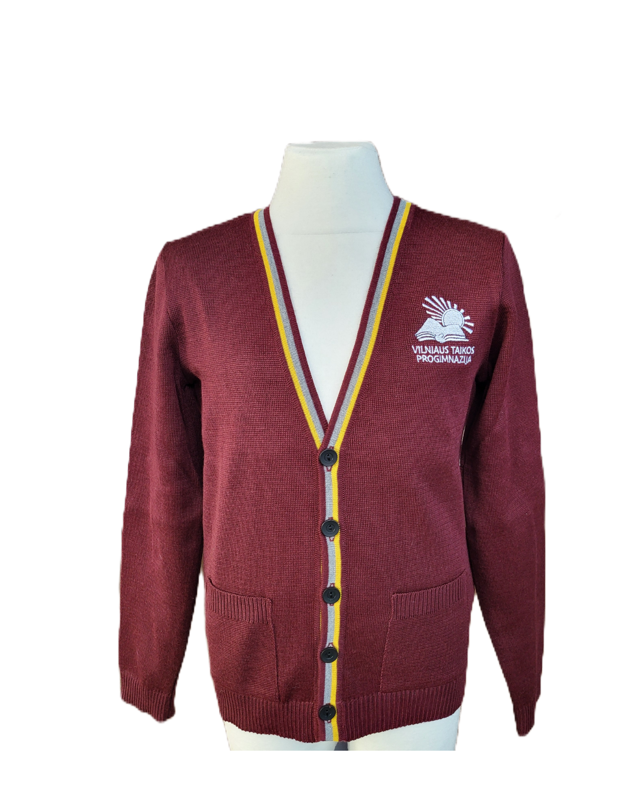 Žaketas su mokyklos emblema