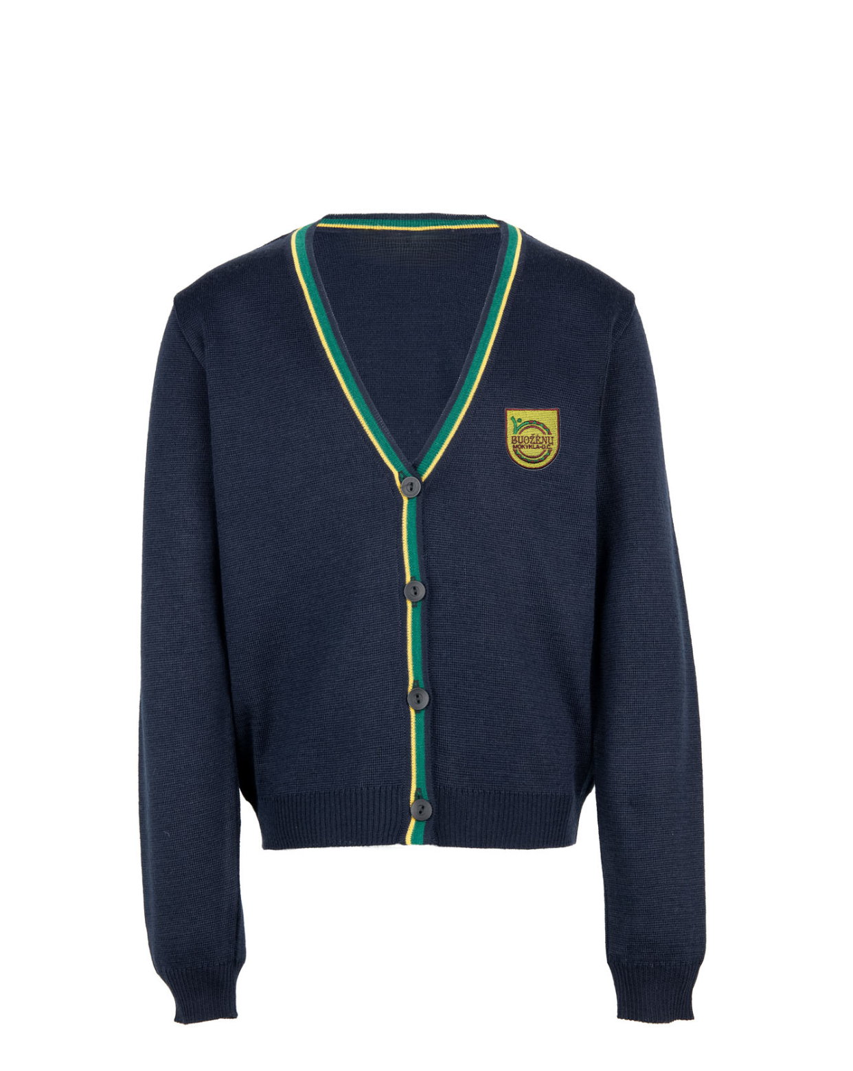 Žaketas su mokyklos emblema