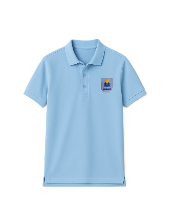 Polo marškinėliai  trumpomis rankovėmis su mokyklos logotipu