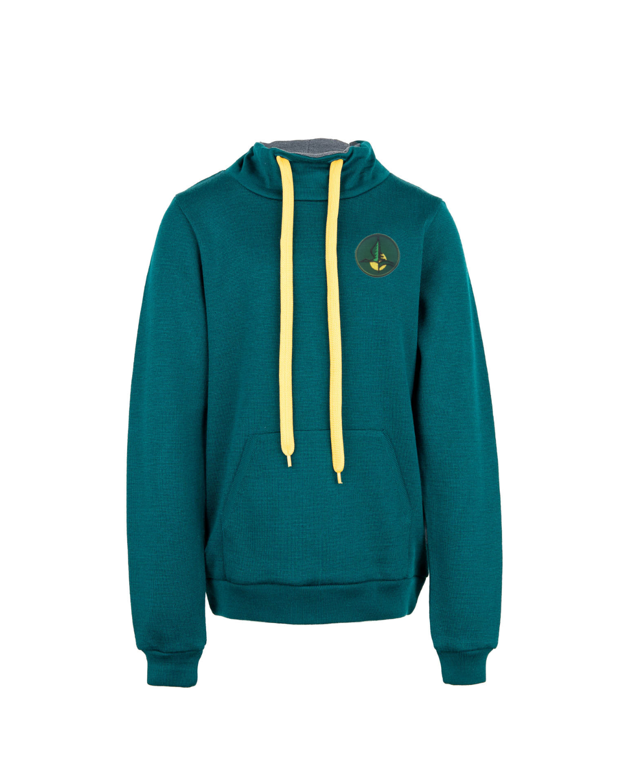 Megztas sportinis džemperis su mokyklos emblema