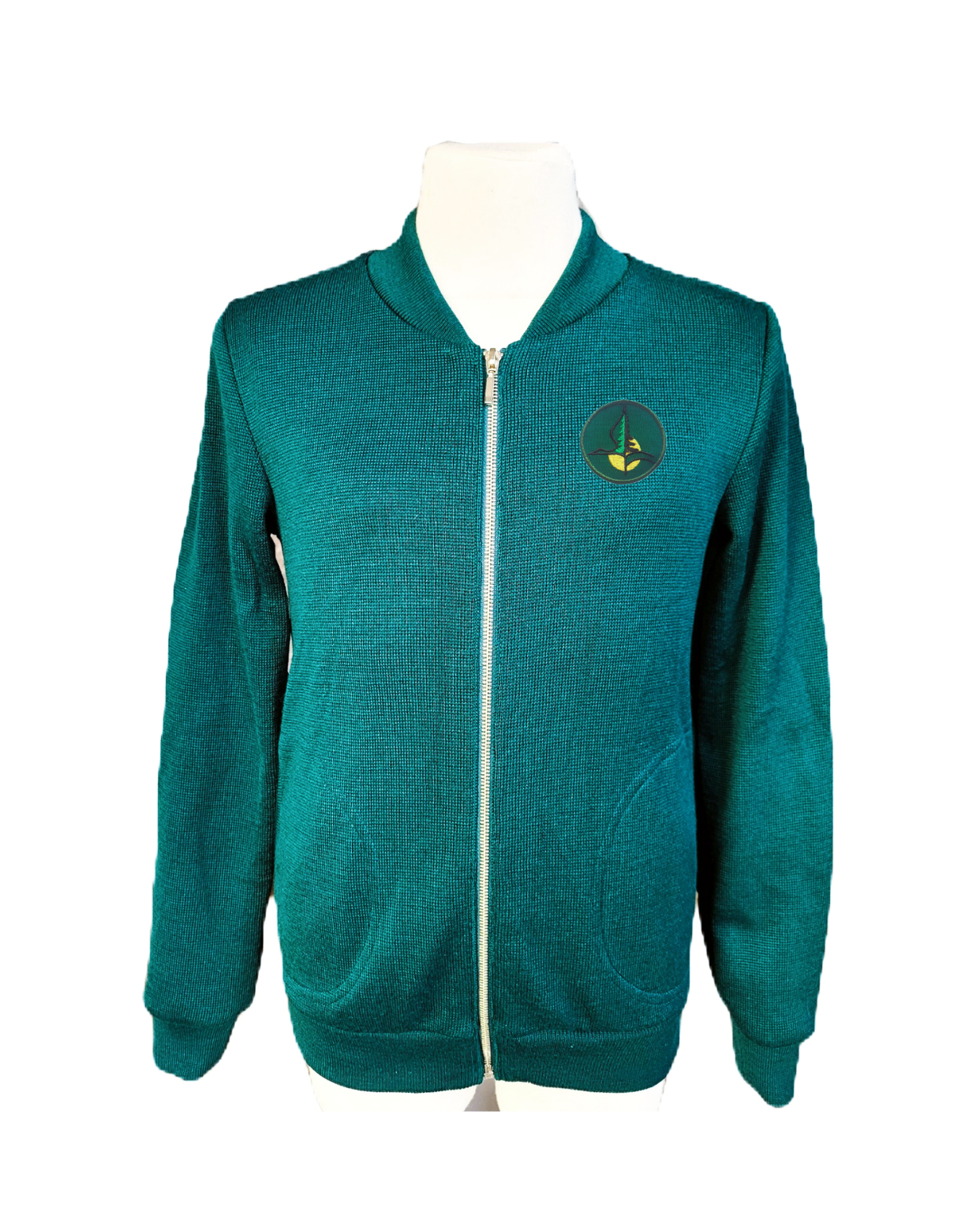 Užtraukiamas megztinis su mokyklos emblema