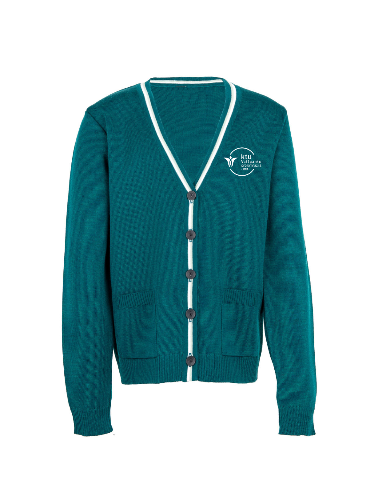 Žaketas su mokyklos emblema