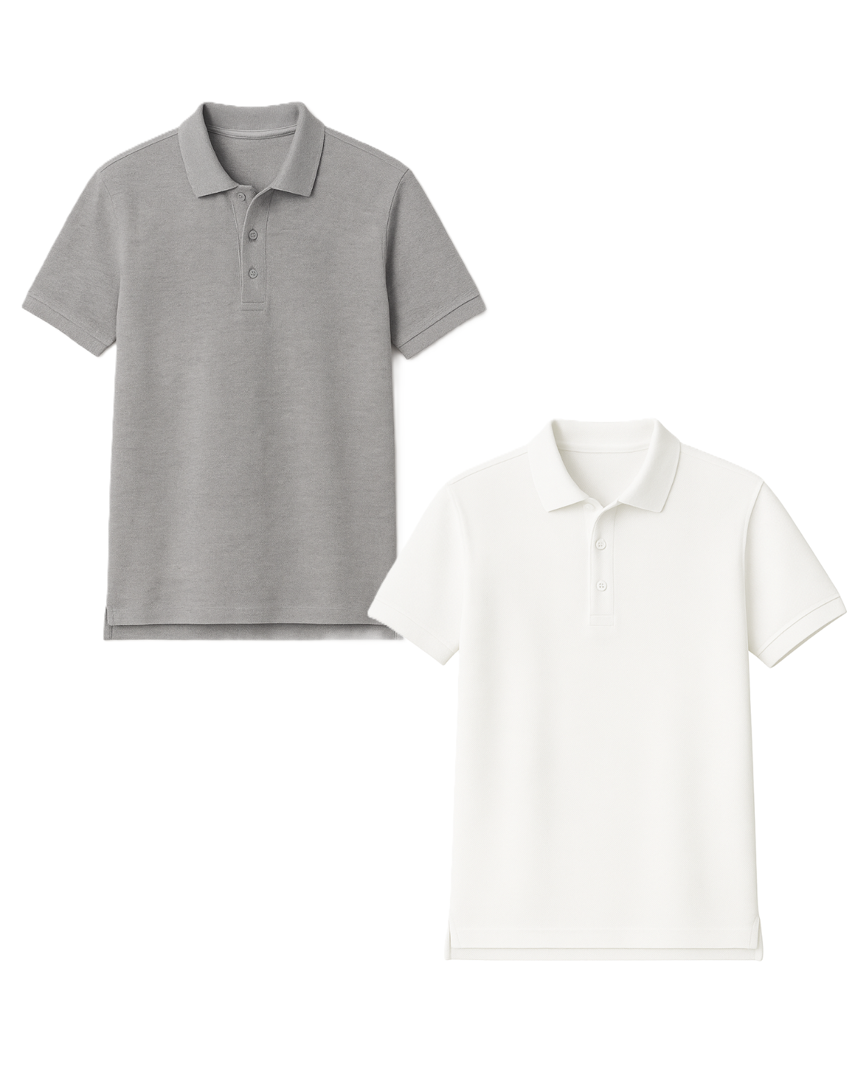 Polo marškinėliai trumpomis rankovėmis be mokyklos emblemos